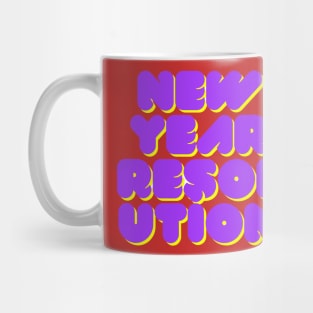 new year resolution Mug